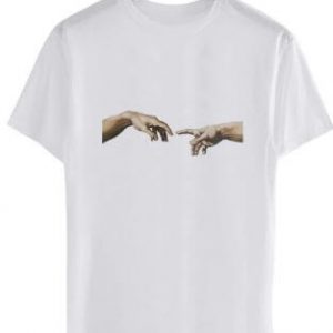 Nydelig T-shirt med print av Michelangelo