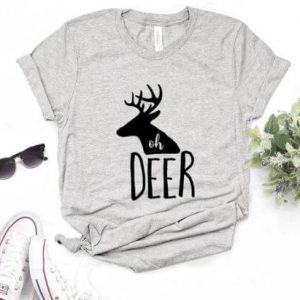 Oh deer T-shirt Grå