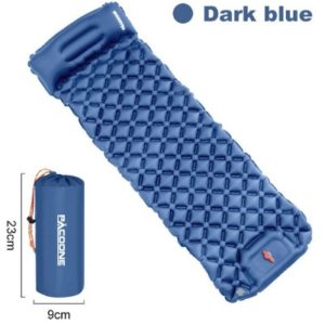 Mørkeblå luftmadrass